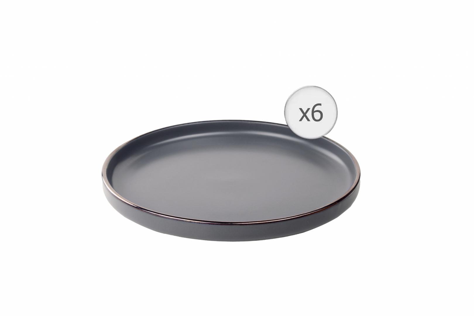 SET 6 FARFURII DESERT, CERAMICA 20 CM, CALYPSO, ART OF DINING BY HEINNER